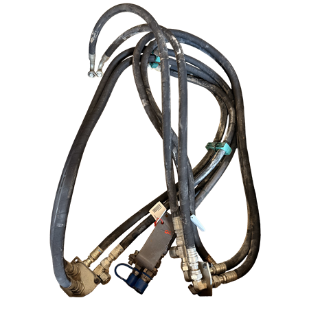 Hydraulslangar på lyftarmar till 3e/4e funktion